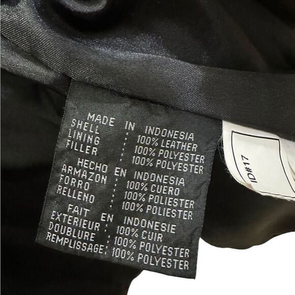 CLASSIC JLC Black leather jacket medium - Picture 4 of 7